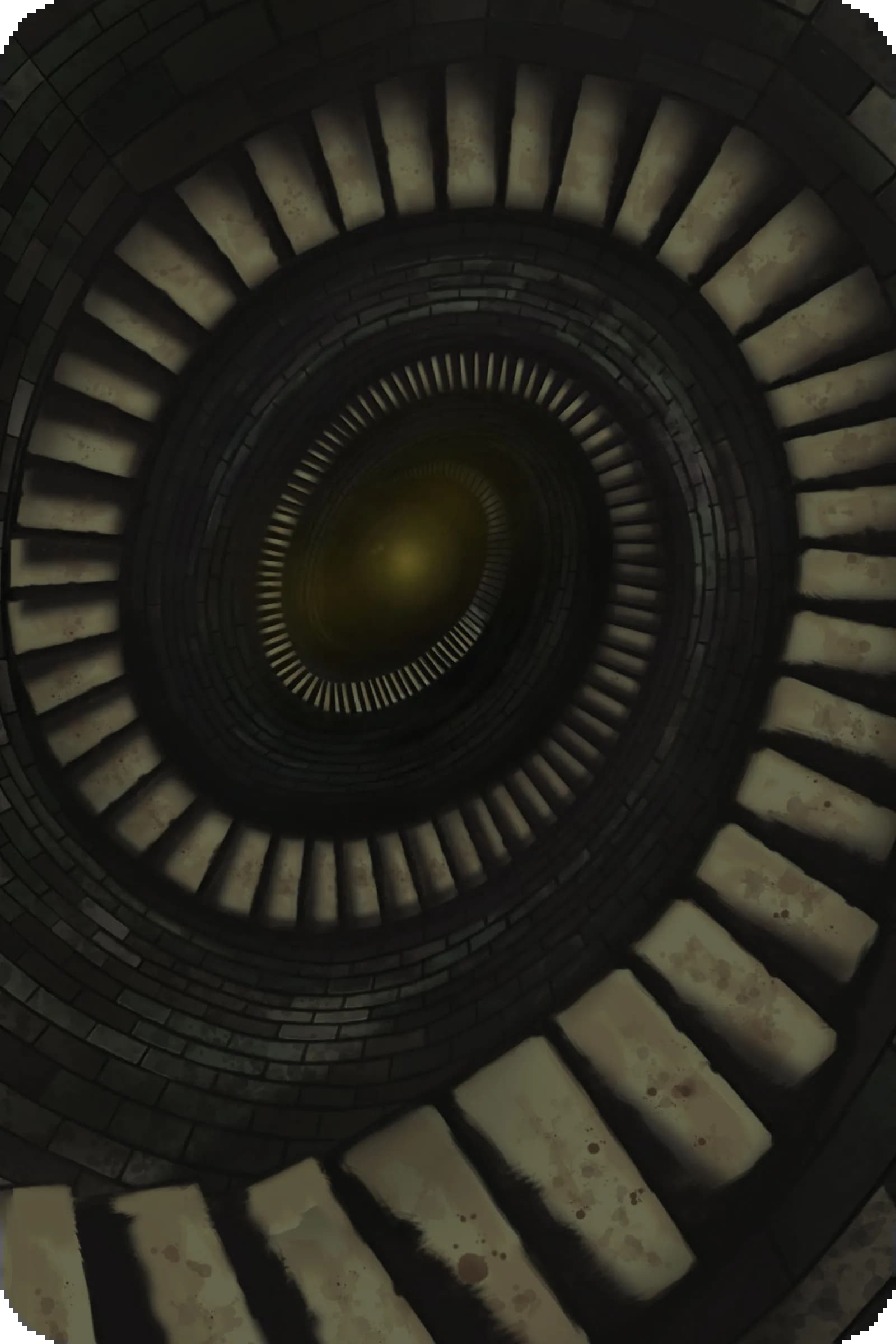 Spiral staircase entrance